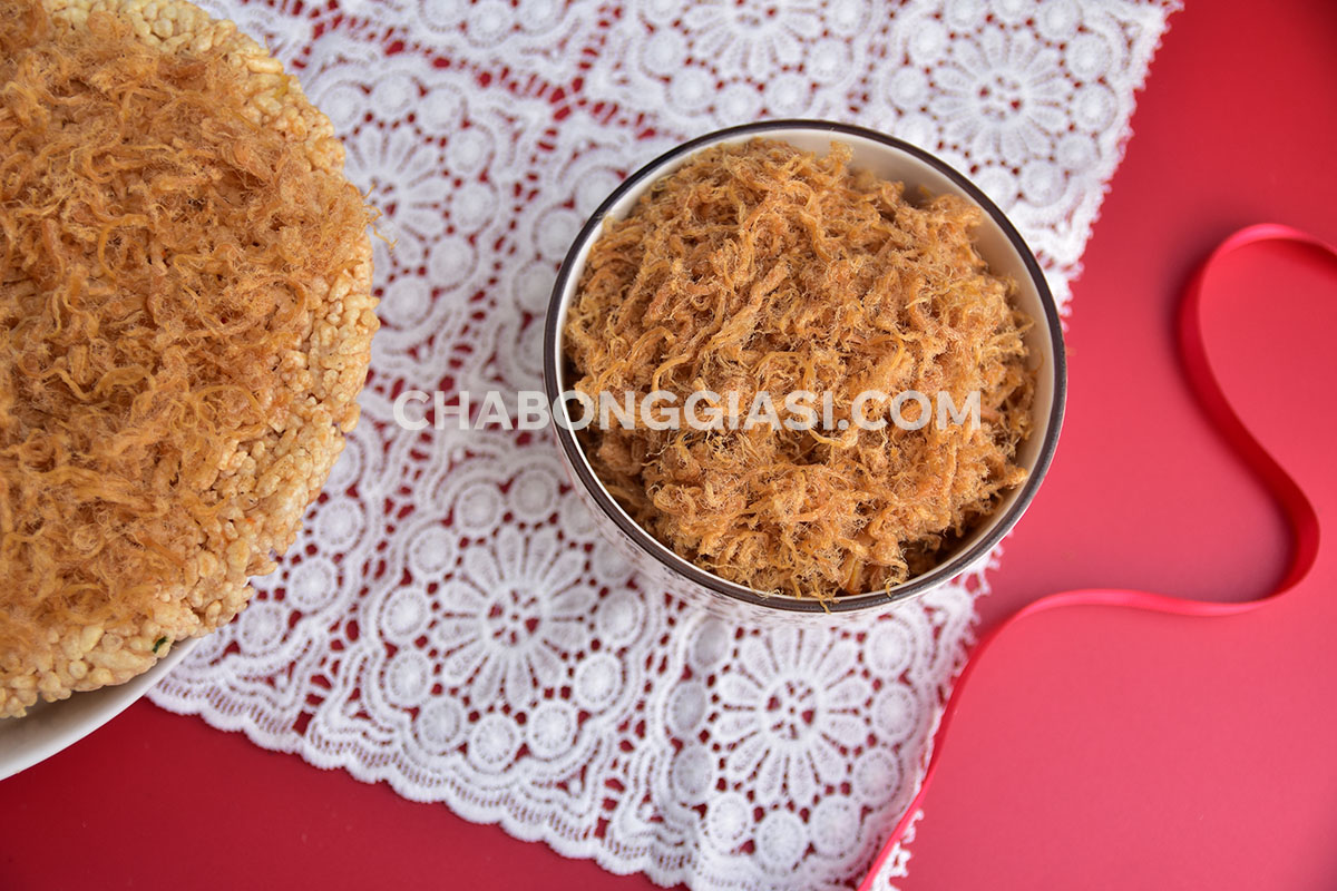 Chà bông làm cơm cháy sỉ