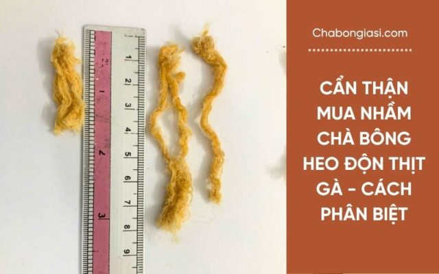 Cẩn thận mua nhầm chà bông heo độn thịt gà